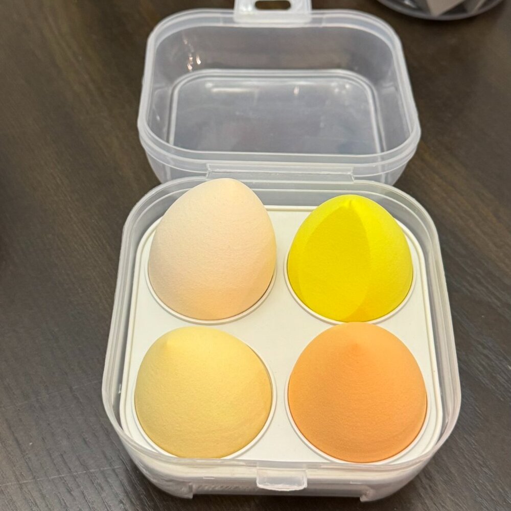 Makeup Sponges Set - 4 Beauty sponges Blending Blenders Multicolor